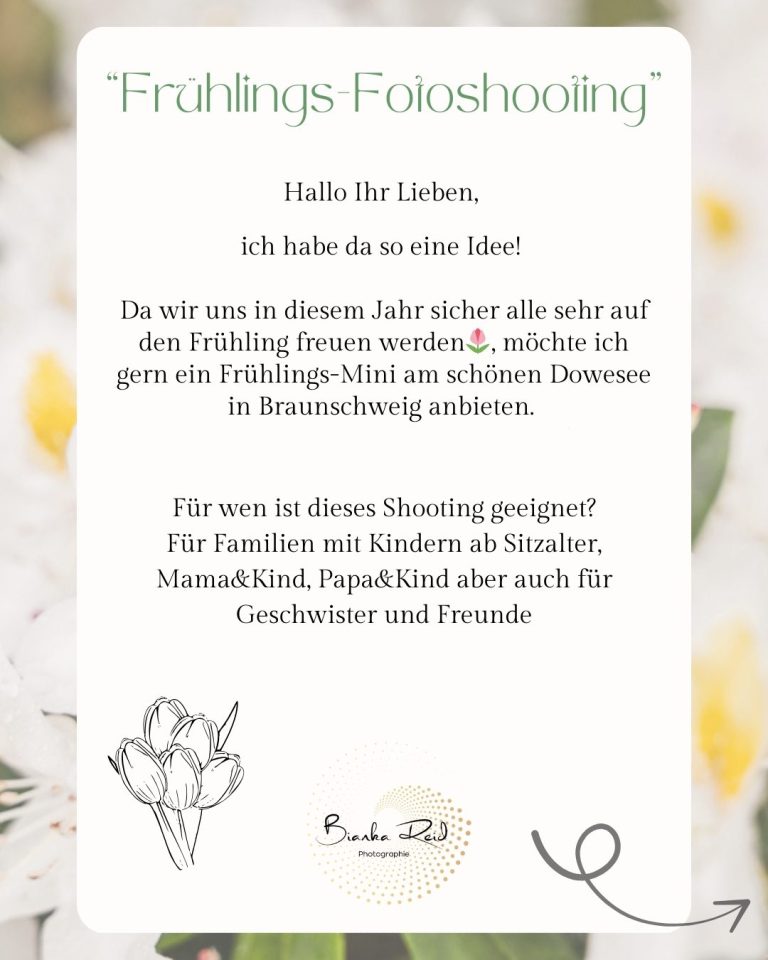 Frühlingsshooting, Muttertag, Ostern, Familienshooting